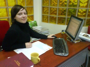 Andreja from Slovenia, an intern in travel agency Bissole, autumn 2007